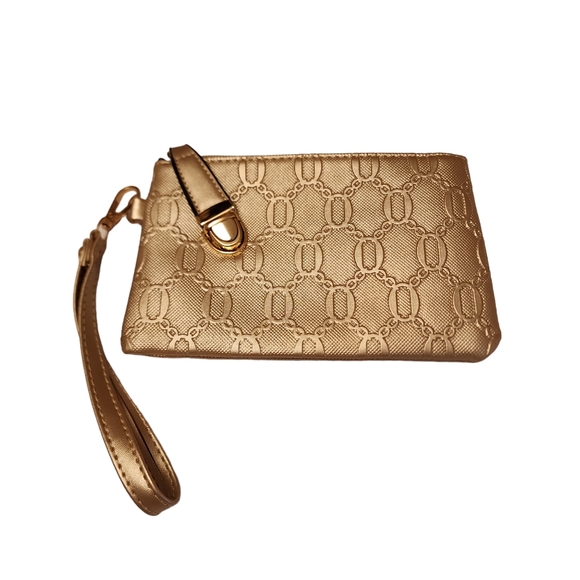 Small Light Gold Wristlet - Picture 1 of 8
